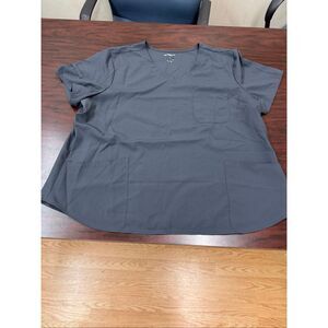 Scrubstar Pewter Grey Short Sleeve Scrub Top Size 3XL